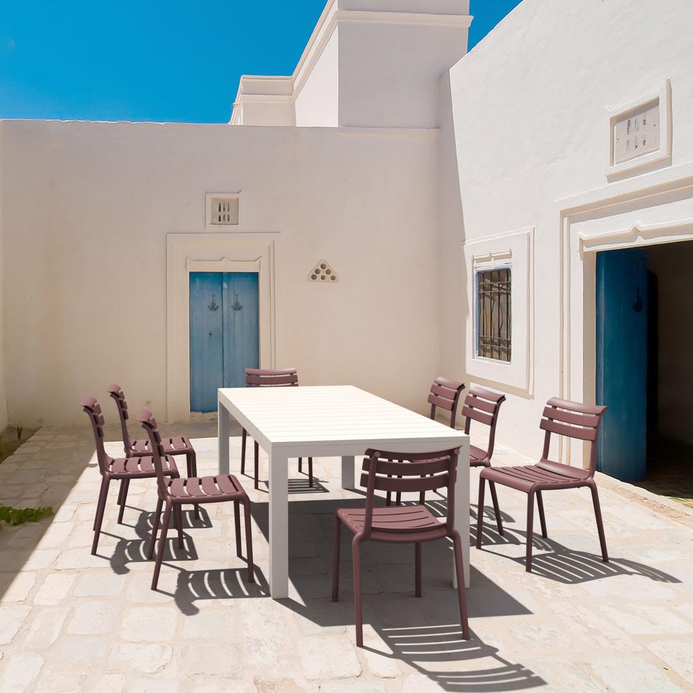 Helen Resin Outdoor Chair Marsala. Picture 7