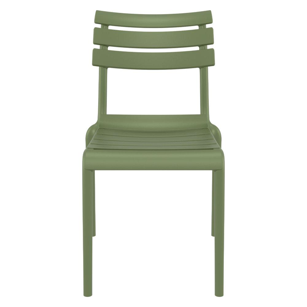 Helen Resin Outdoor Chair Olive Green. Picture 4