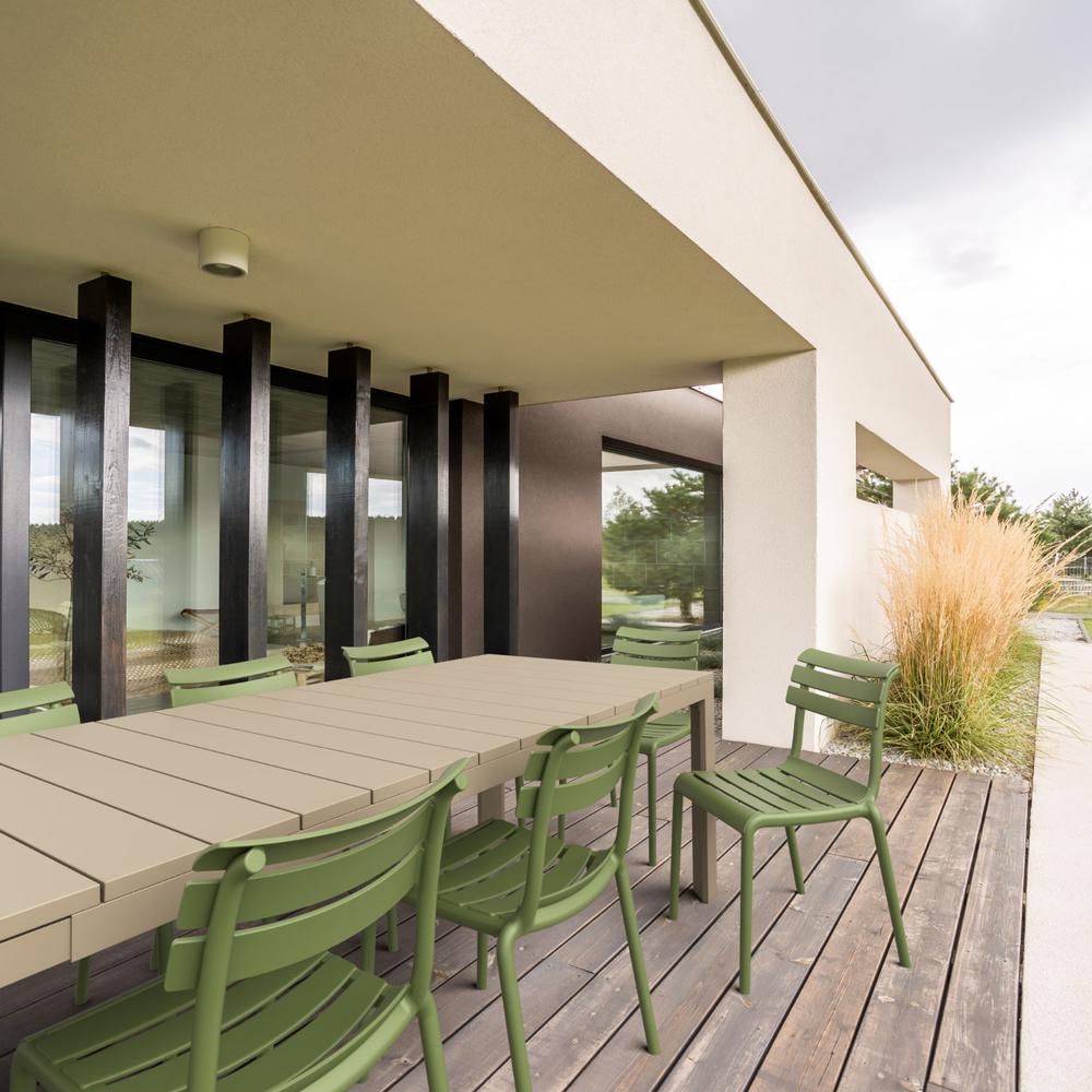 Helen Resin Outdoor Chair Olive Green. Picture 8