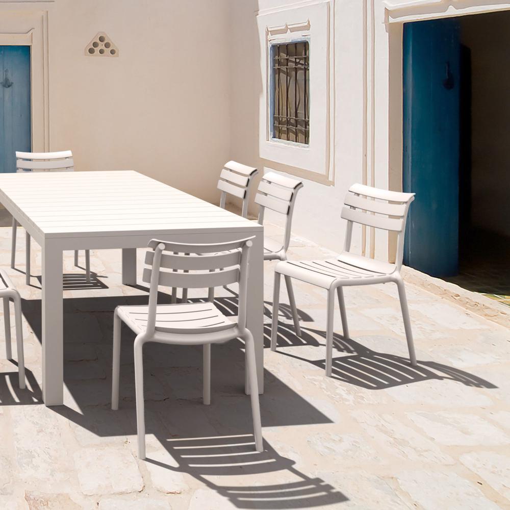 Helen Resin Outdoor Chair White. Picture 7