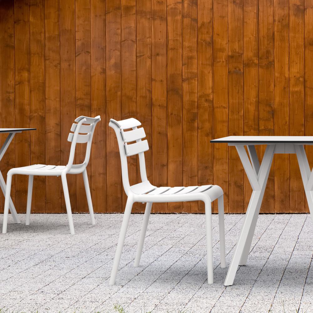 Helen Resin Outdoor Chair White. Picture 9