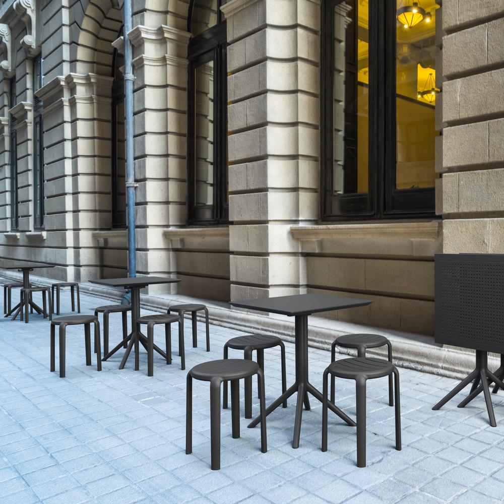 Tom Resin Dining Stool Black. Picture 8