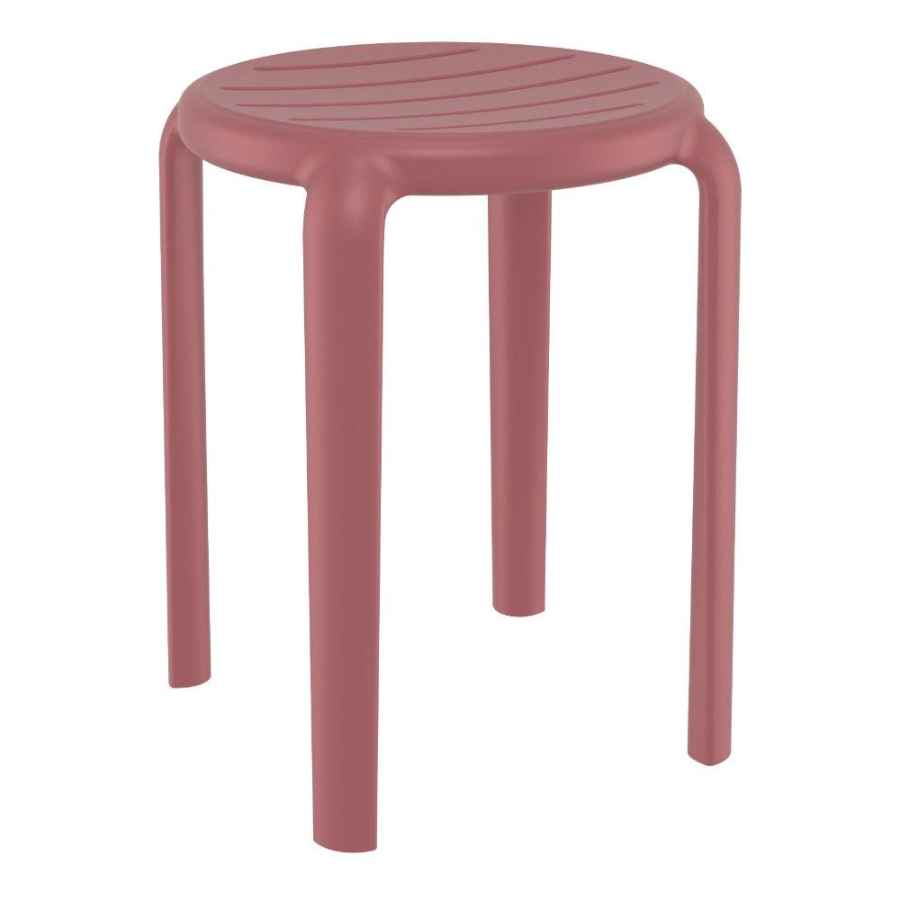 Tom Resin Dining Stool Marsala (pack of 2). Picture 1