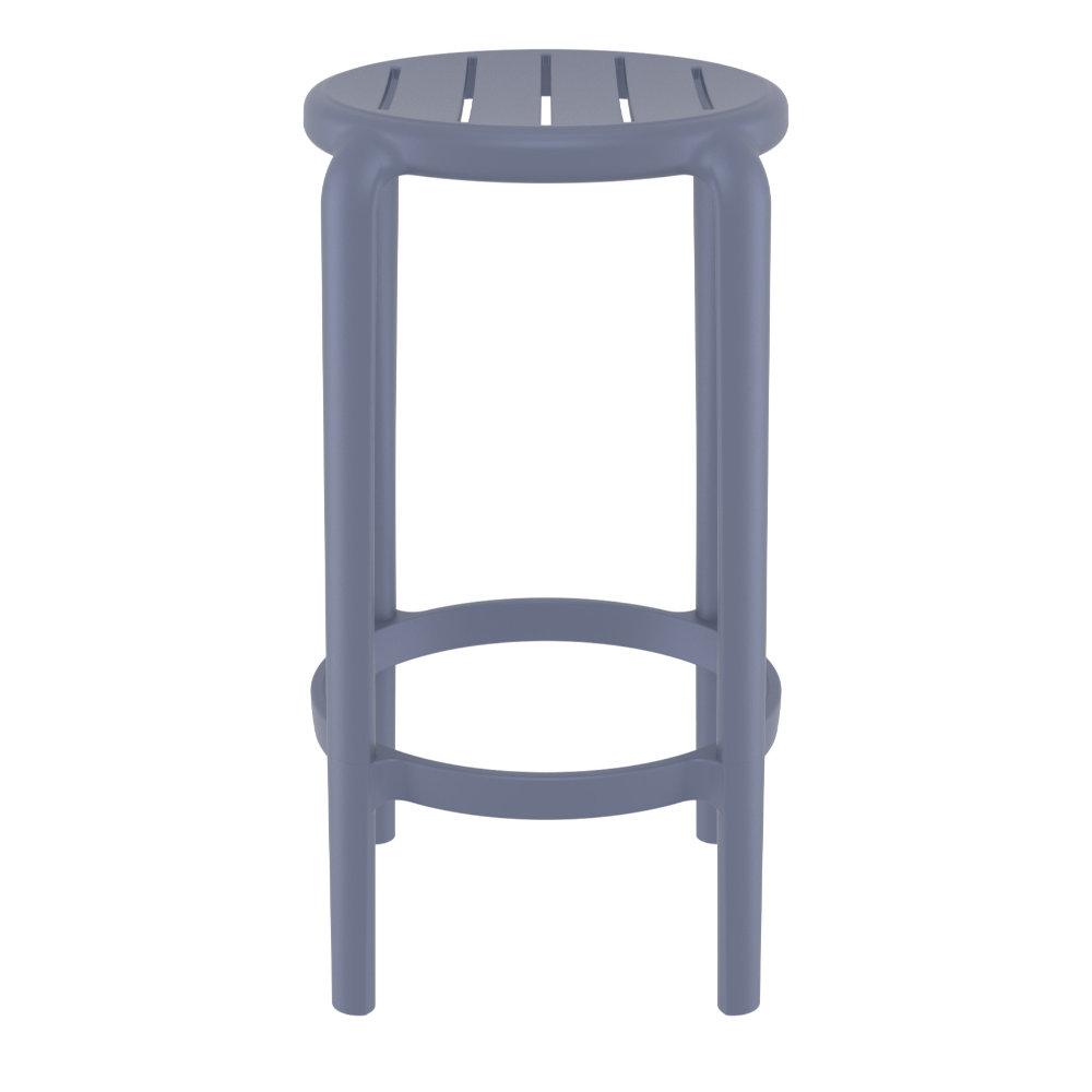 Tom Resin Counter Stool Dark Gray. Picture 2