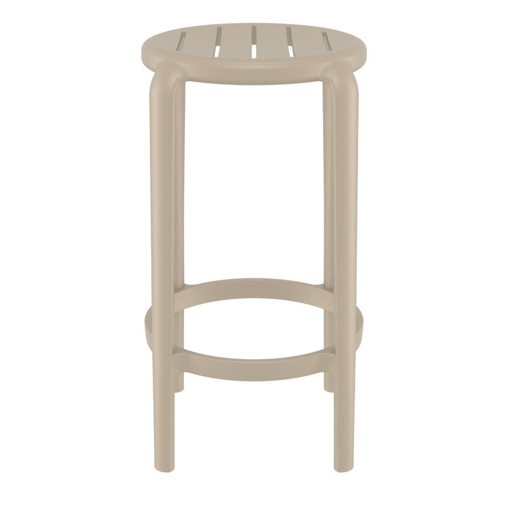 Tom Resin Counter Stool Taupe. Picture 3