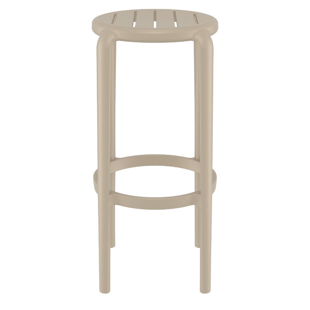 Tom Resin Bar Stool Taupe. Picture 2
