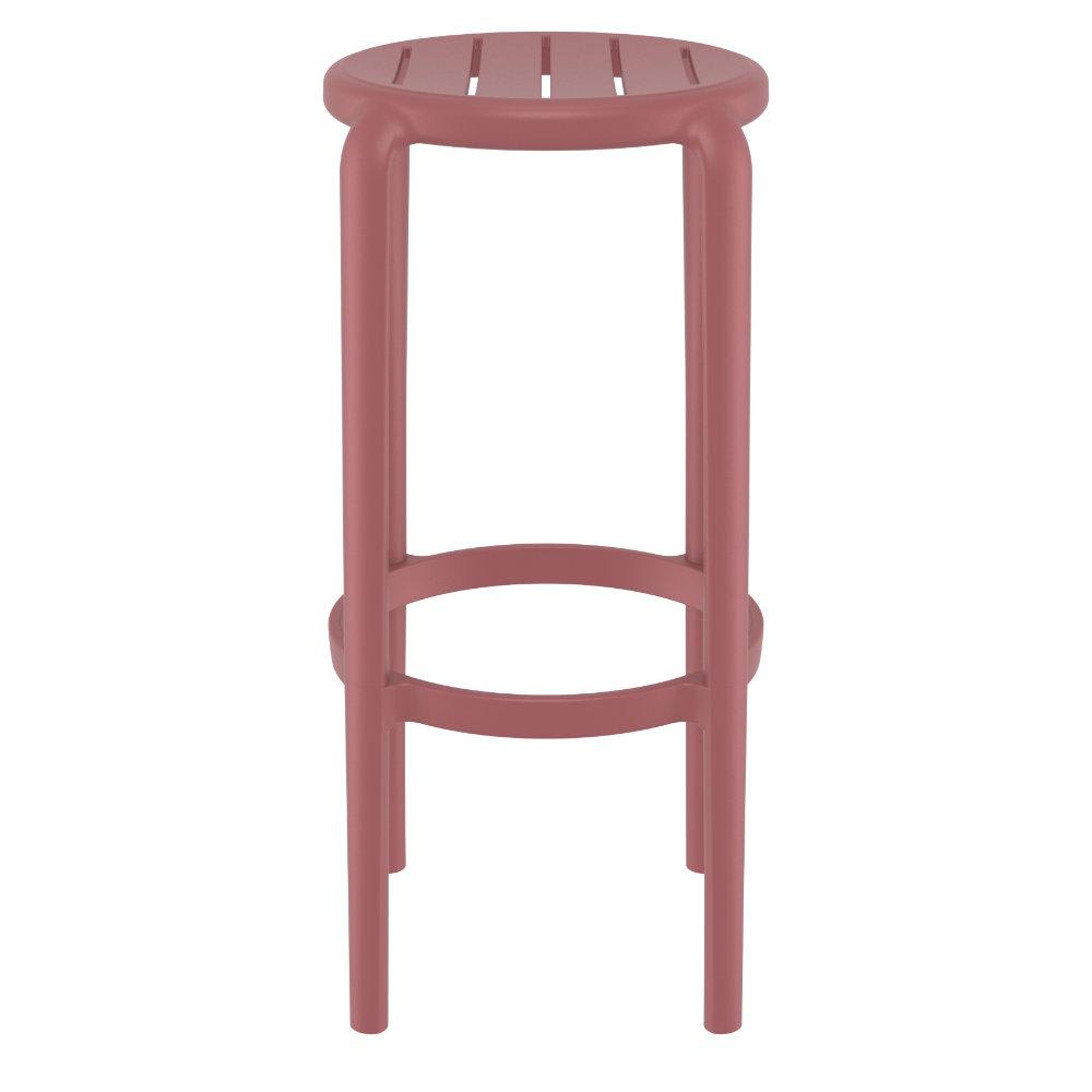 Tom Resin Bar Stool Marsala. Picture 2