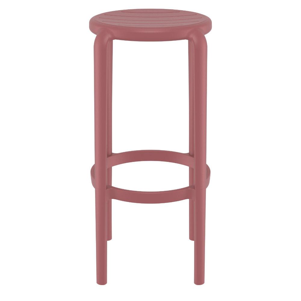 Tom Resin Bar Stool Marsala. Picture 3