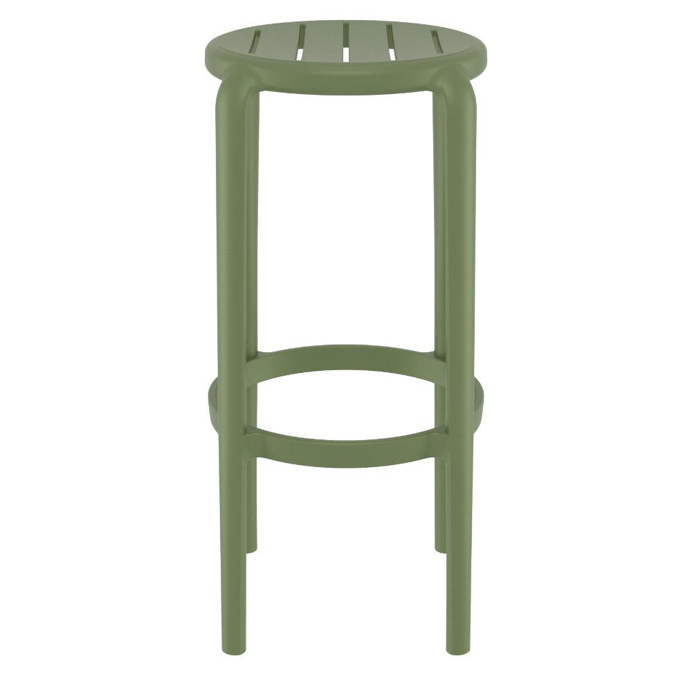 Tom Resin Bar Stool Olive Green. Picture 2