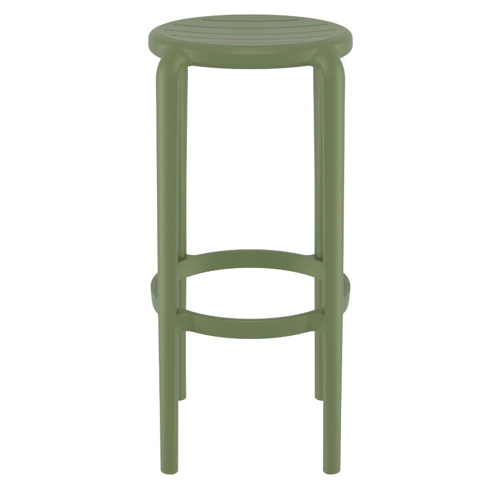 Tom Resin Bar Stool Olive Green. Picture 3