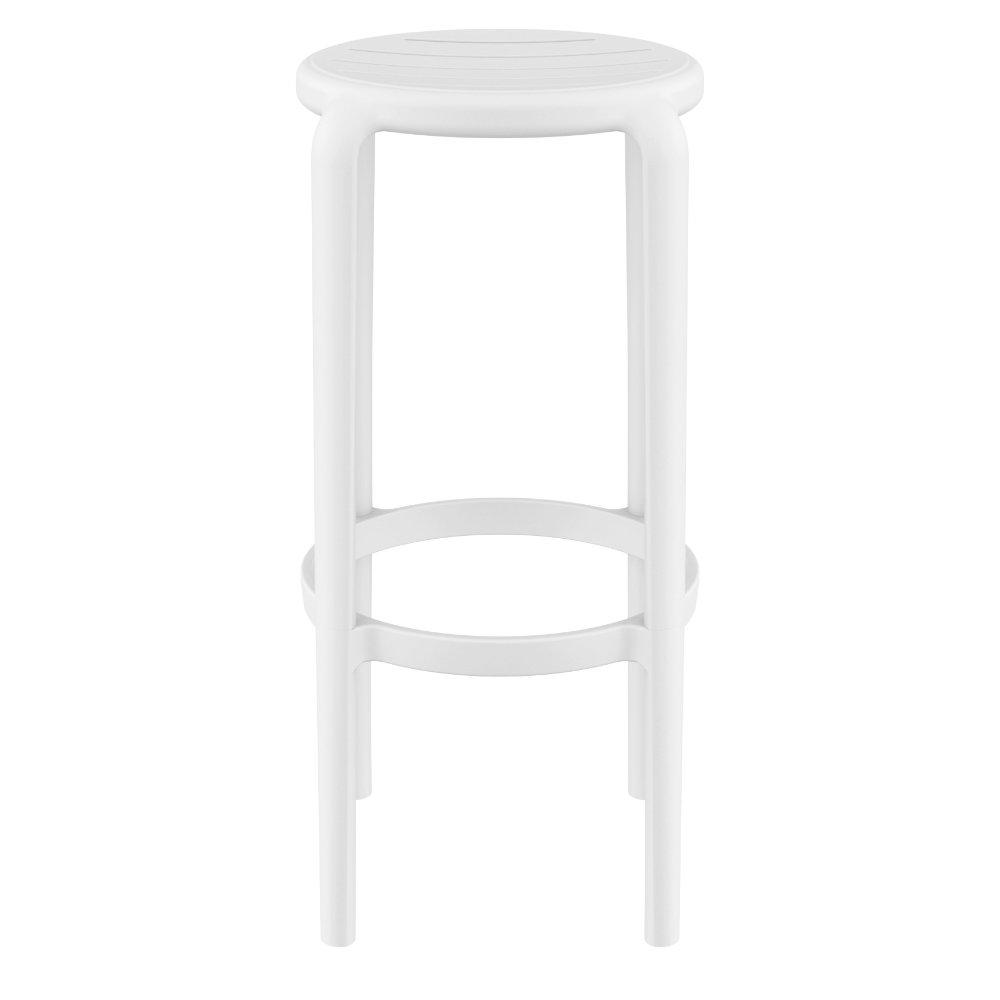 Tom Resin Bar Stool White. Picture 3