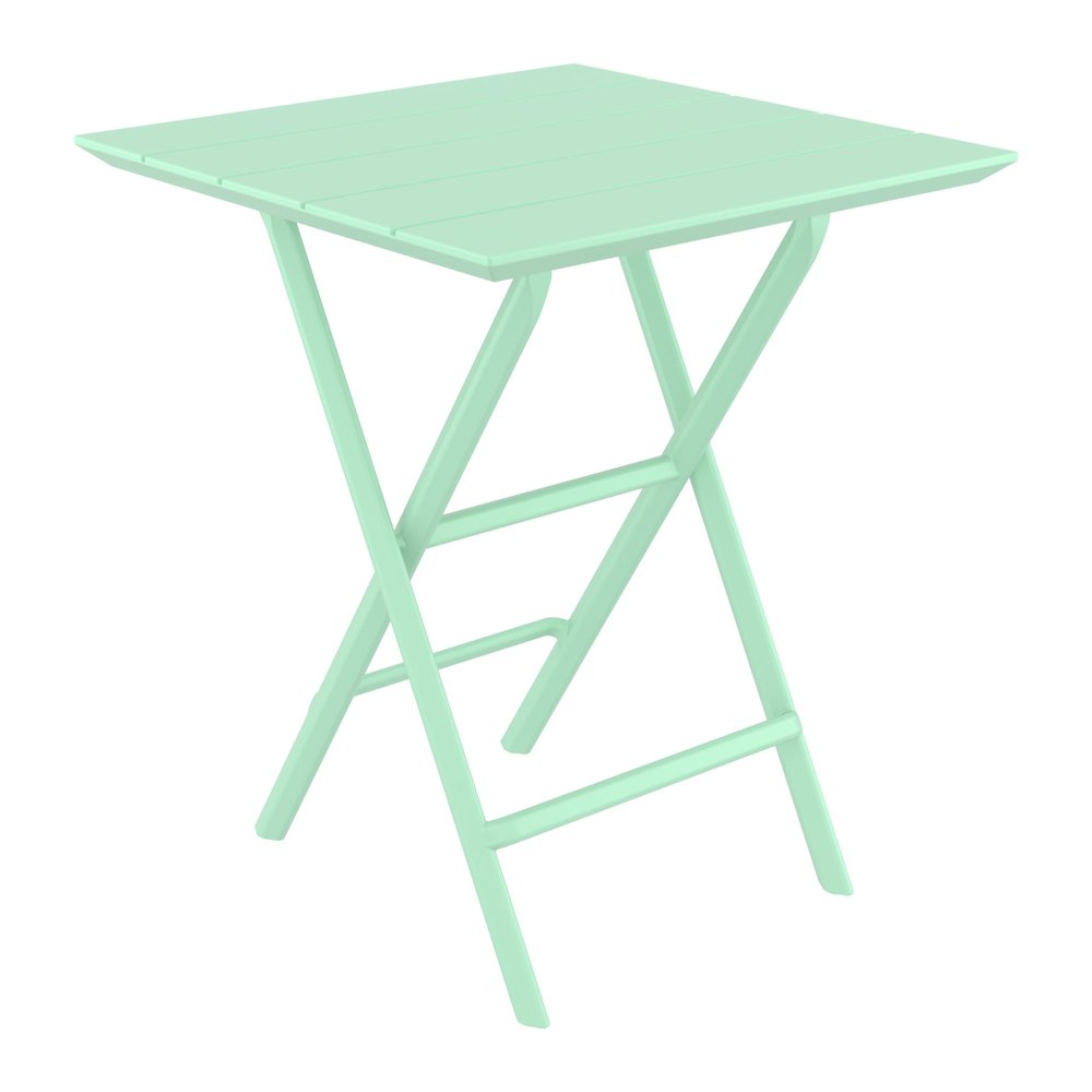 Helen Square Folding Bistro Table 24 inch Opaline. Picture 1
