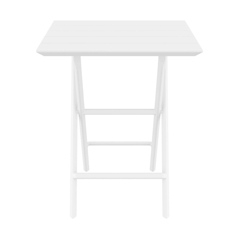 Helen Square Folding Bistro Table 24 inch White. Picture 2