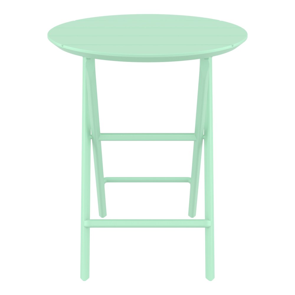 Helen Round Folding Bistro Table 24 inch Opaline. Picture 2