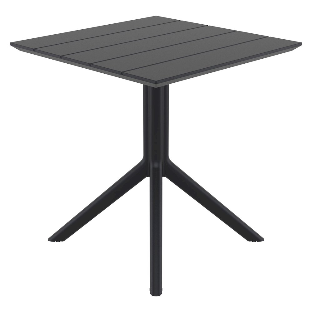 Paris Square Table 27 inch Black. Picture 2