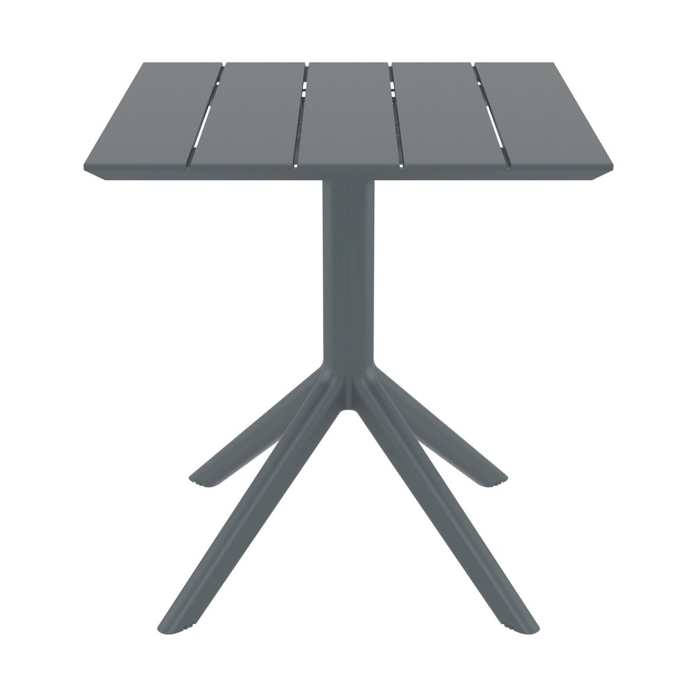 Paris Square Table 27 inch Dark Gray. Picture 1