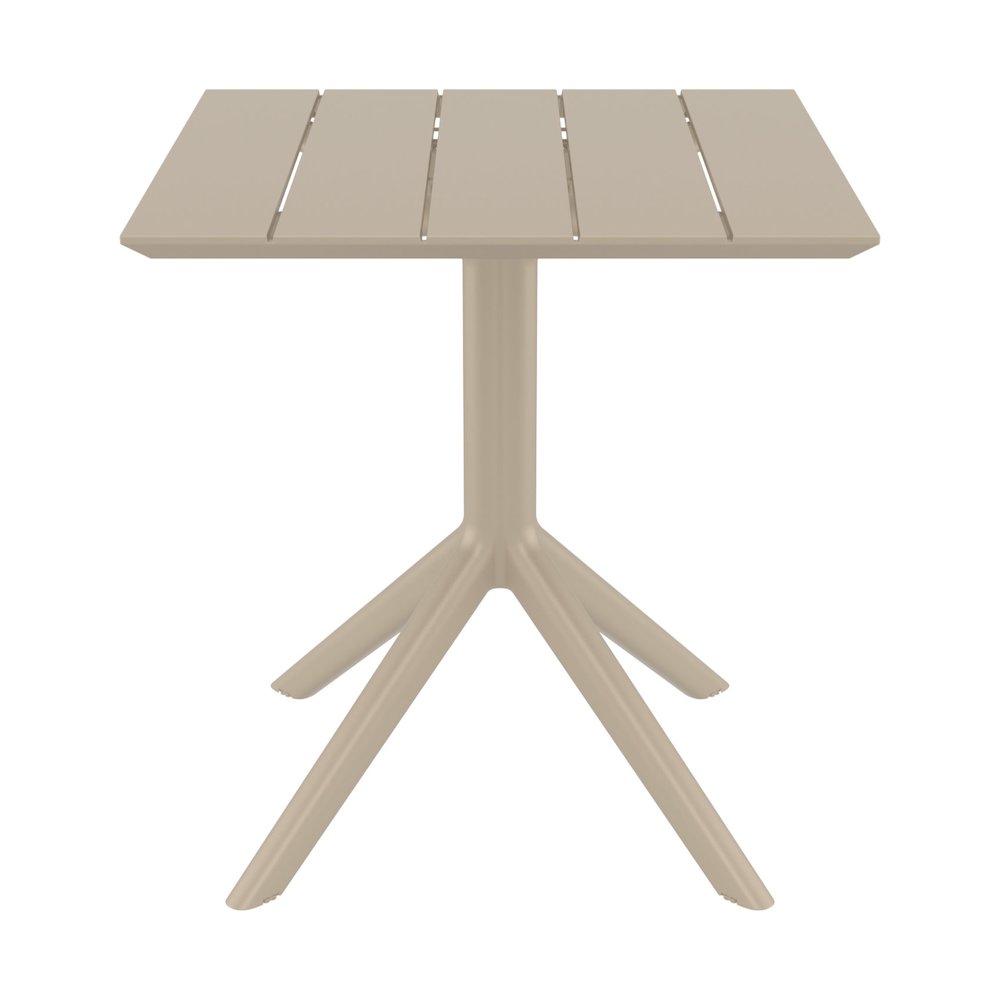 Paris Square Table 27 inch Taupe. Picture 2