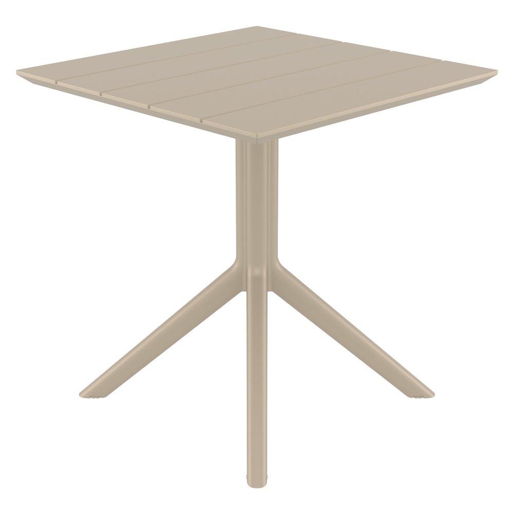 Paris Square Table 27 inch Taupe. Picture 3