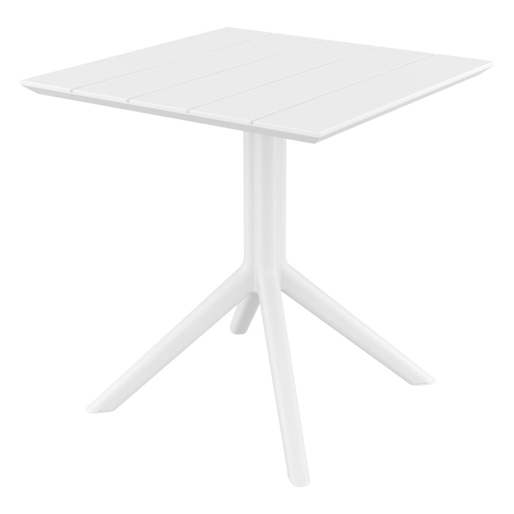 Paris Square Table 27 inch White. Picture 3