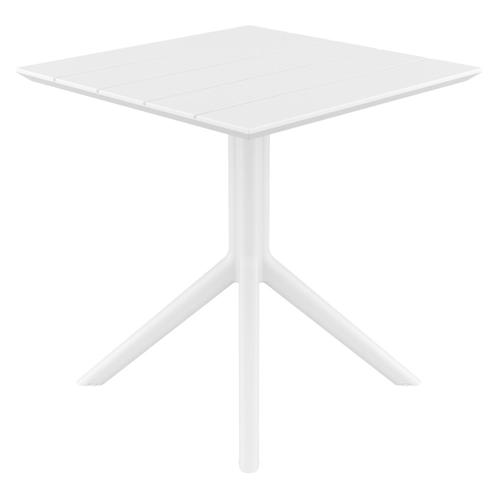 Paris Square Table 27 inch White. Picture 1