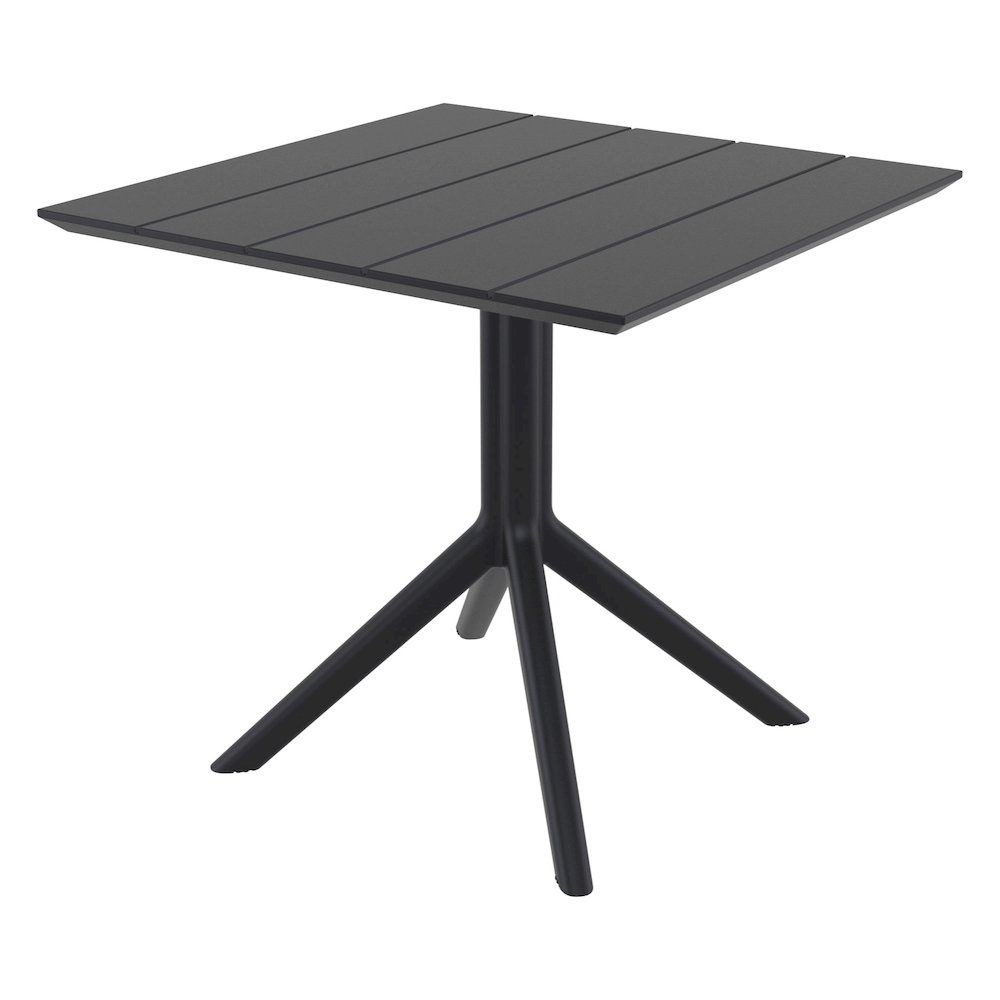 Paris Square Table 31 inch Black. Picture 3