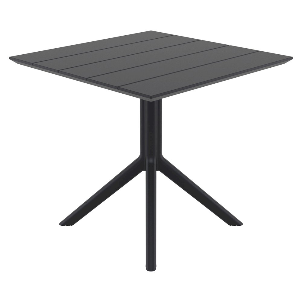 Paris Square Table 31 inch Black. Picture 1