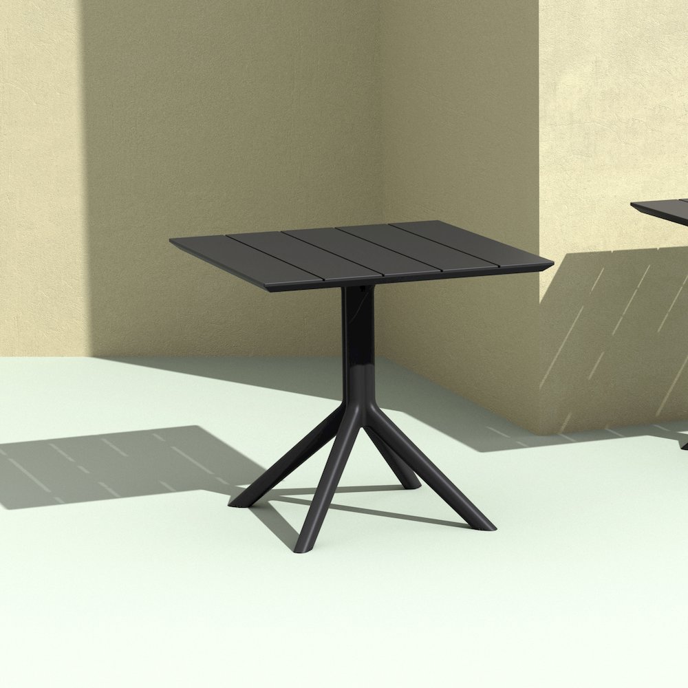 Paris Square Table 31 inch Black. Picture 4
