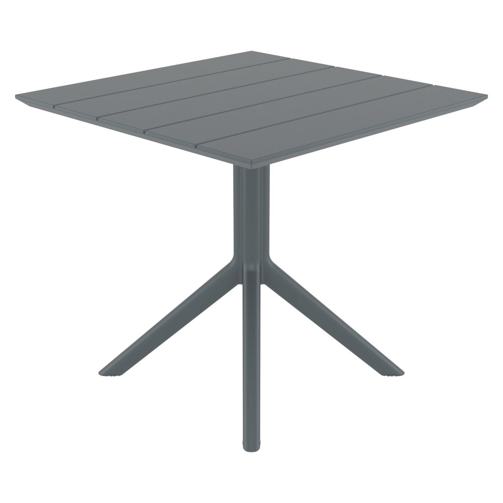Paris Square Table 31 inch Dark Gray. Picture 3