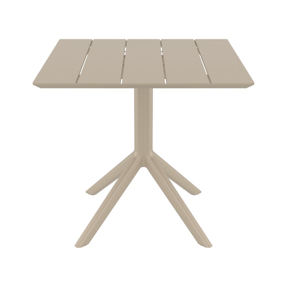 Paris Square Table 31 inch Taupe. Picture 3