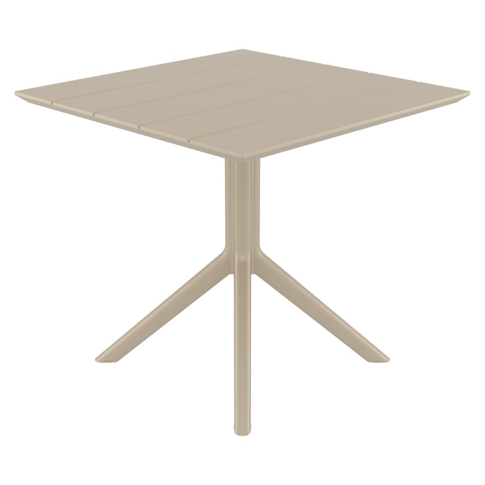 Paris Square Table 31 inch Taupe. Picture 2