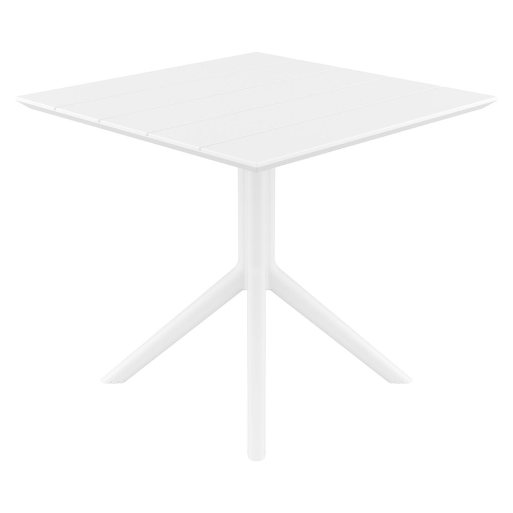 Paris Square Table 31 inch White. Picture 2