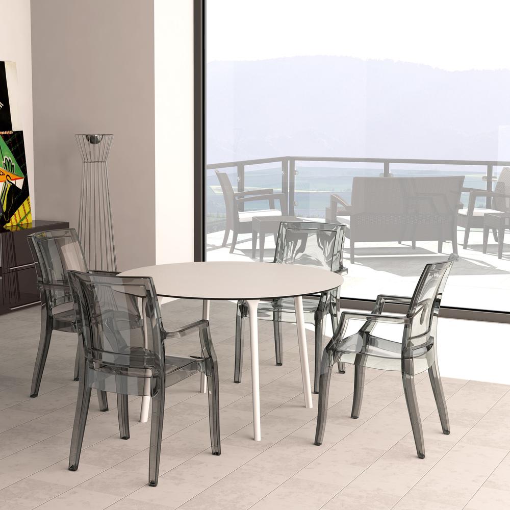 Maya Round Table 47 inch White. Picture 7