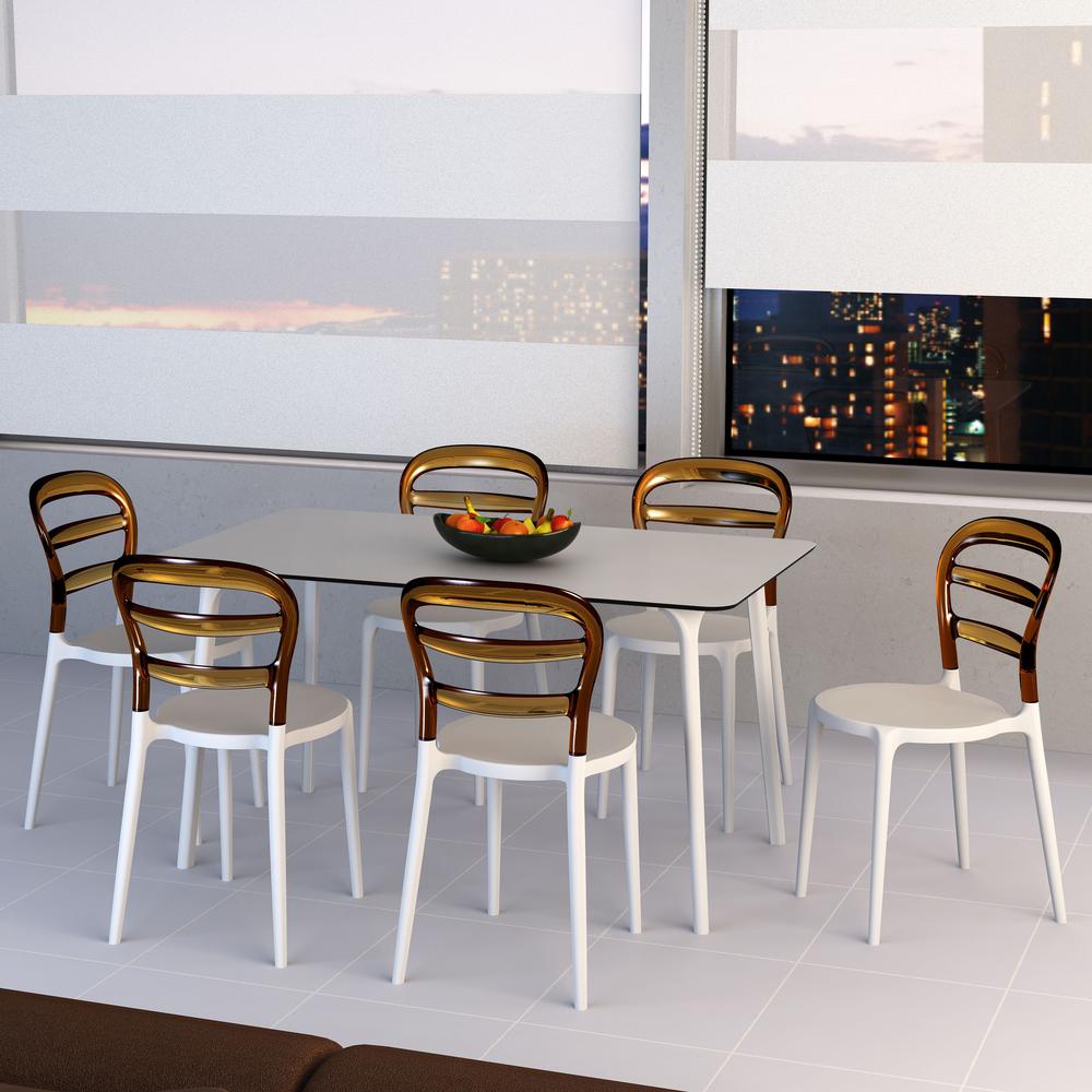 Dining Table 55 inch Rectangle Table, White, Belen Kox. Picture 19