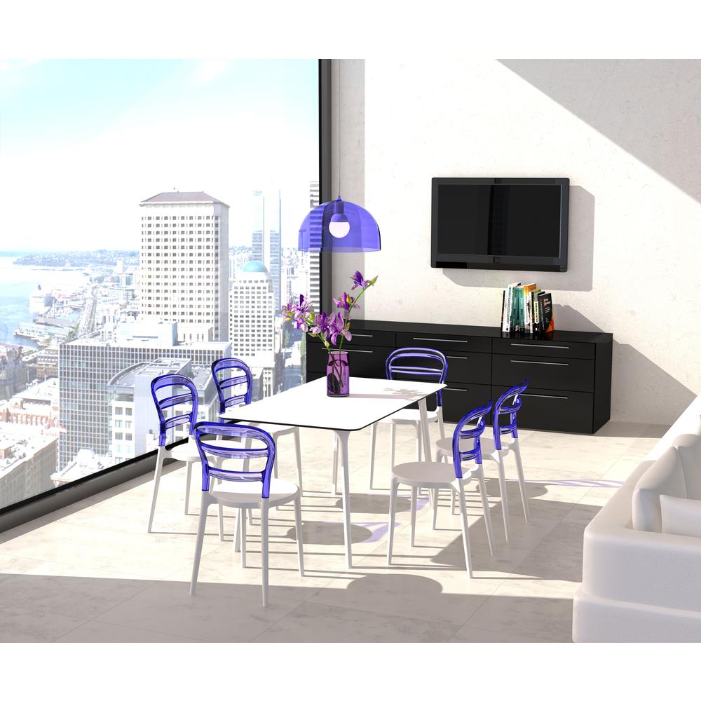 Dining Table 55 inch Rectangle Table, White, Belen Kox. Picture 22