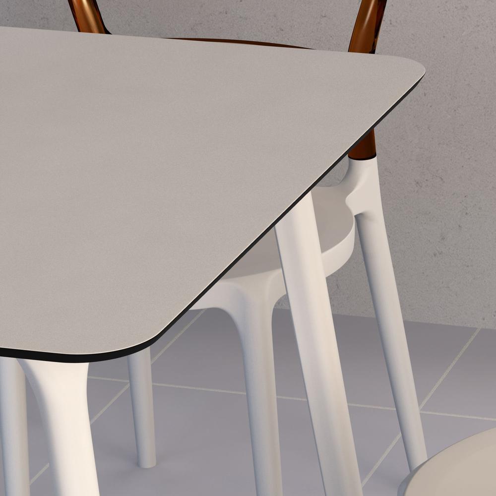 Dining Table 55 inch Rectangle Table, White, Belen Kox. Picture 26