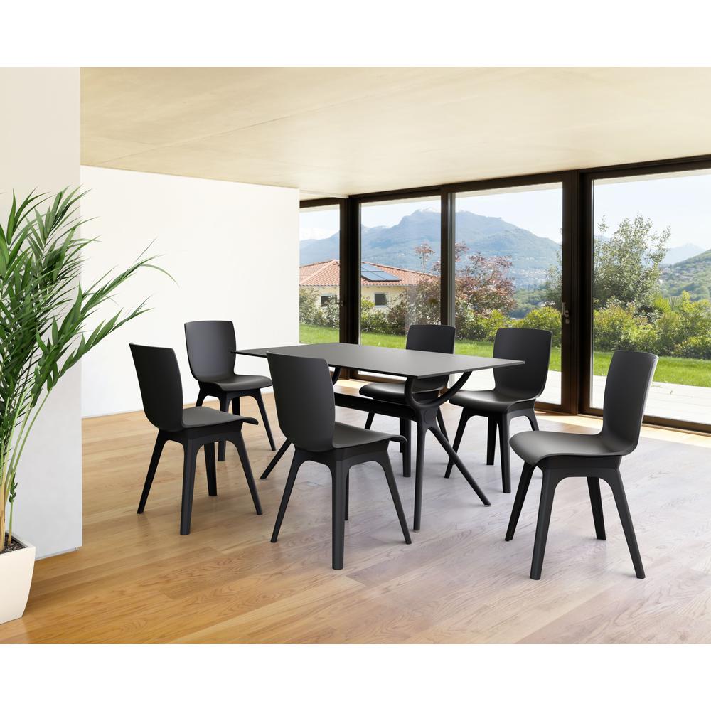 Air Rectangle Table 55 inch Black. Picture 4