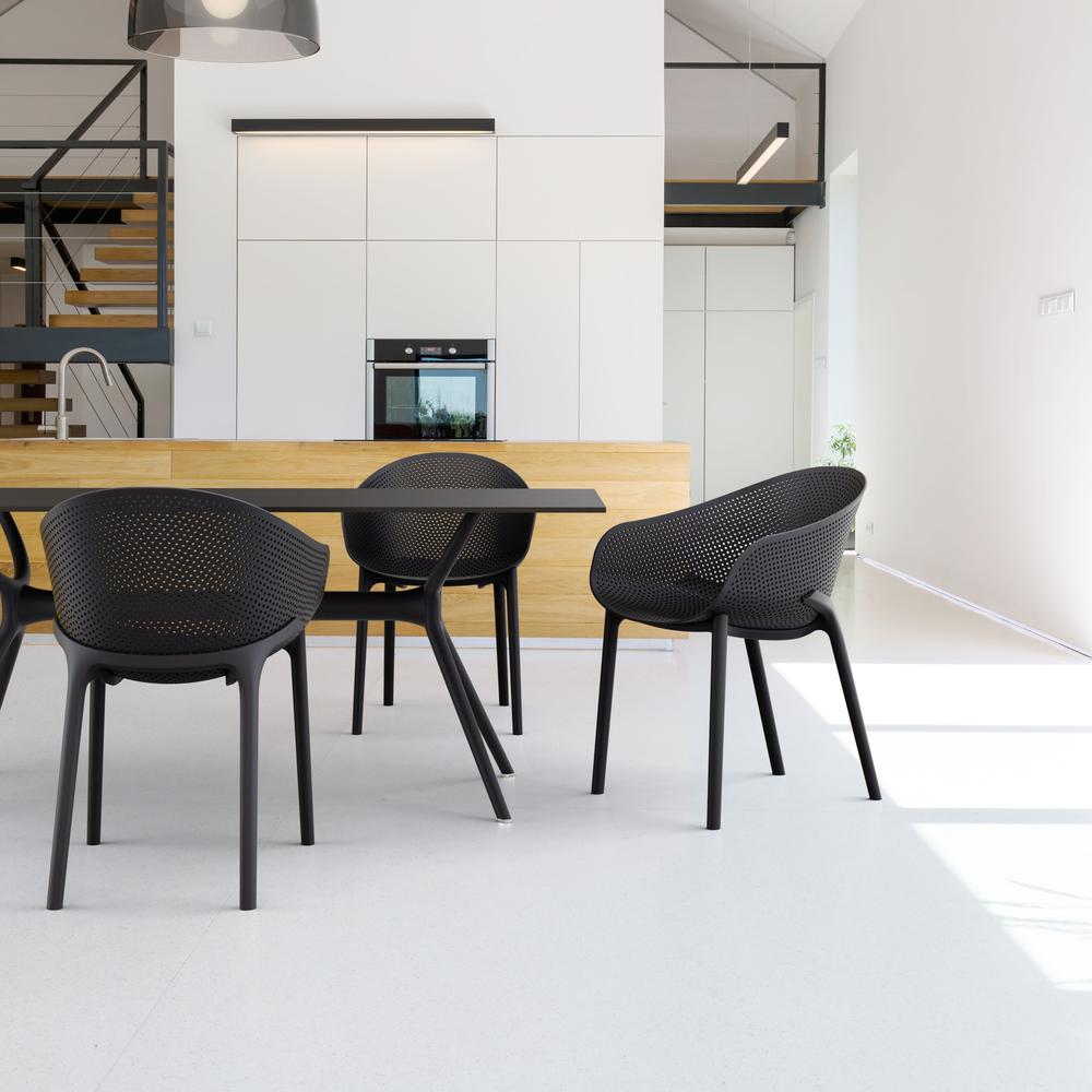 Air Rectangle Table 71 inch Black. Picture 7