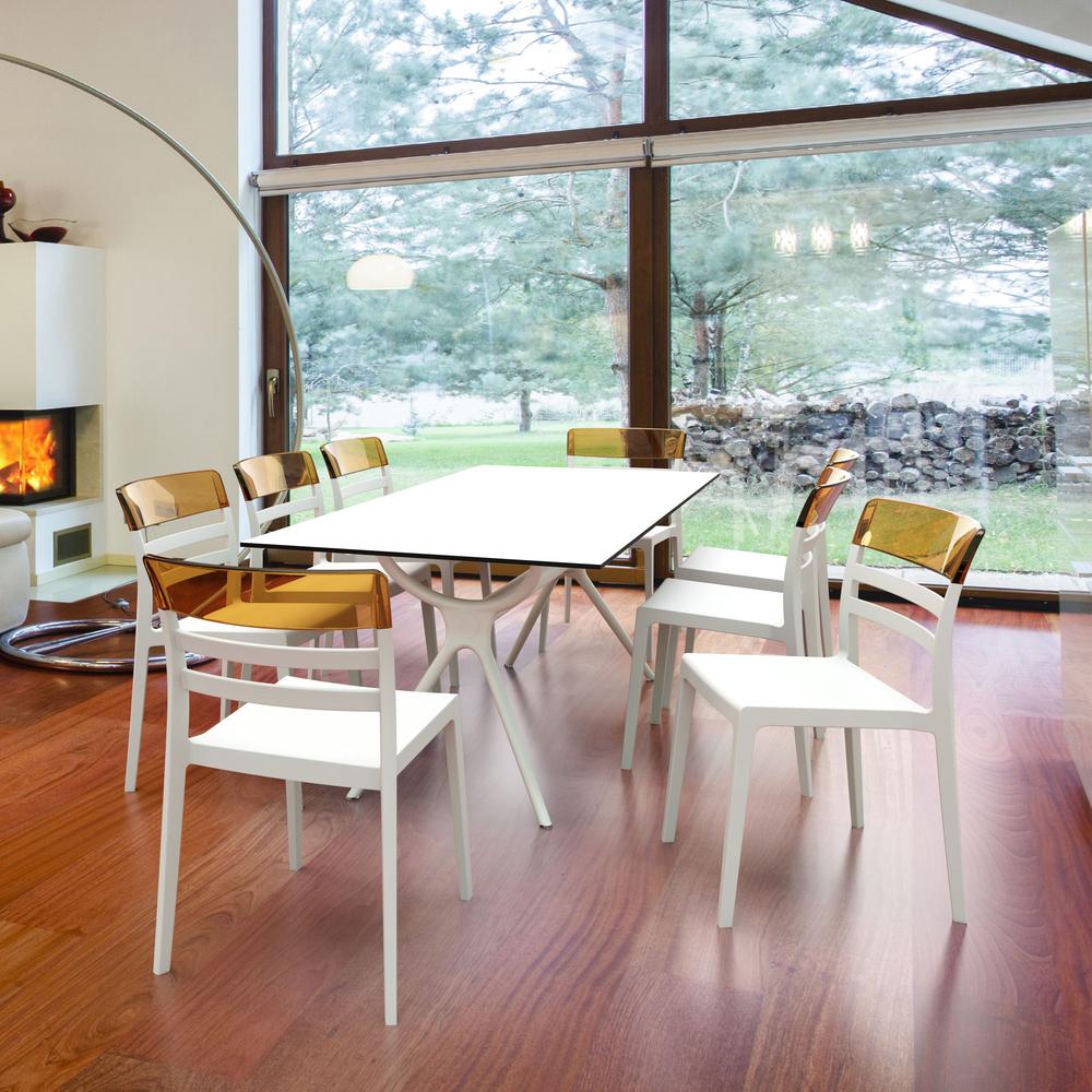 Air Rectangle Table 71 inch White. Picture 4