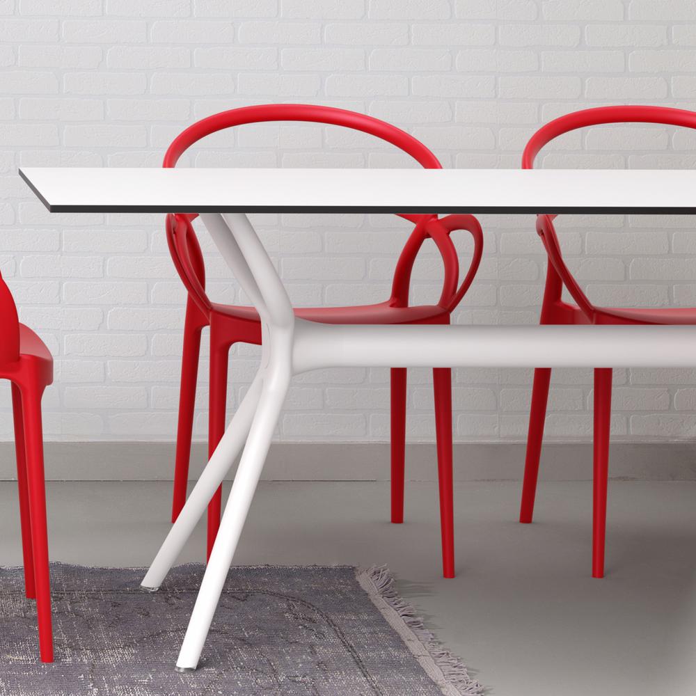 Air Rectangle Table 71 inch White. Picture 7