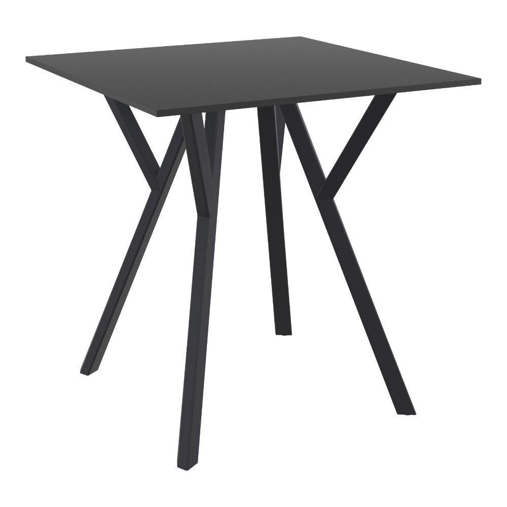 Max Square Table 27.5 inch Black. Picture 1