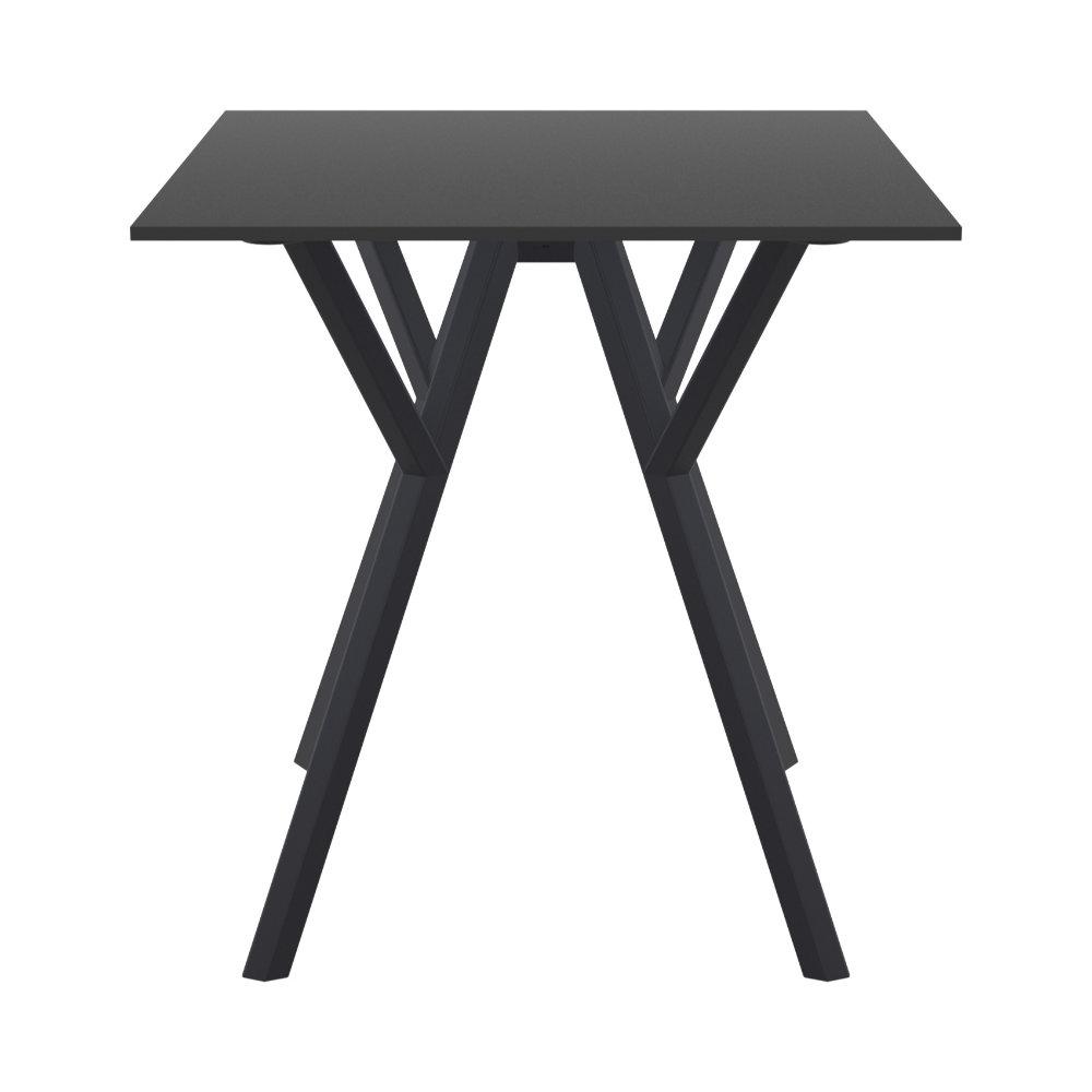 Max Square Table 27.5 inch Black. Picture 3
