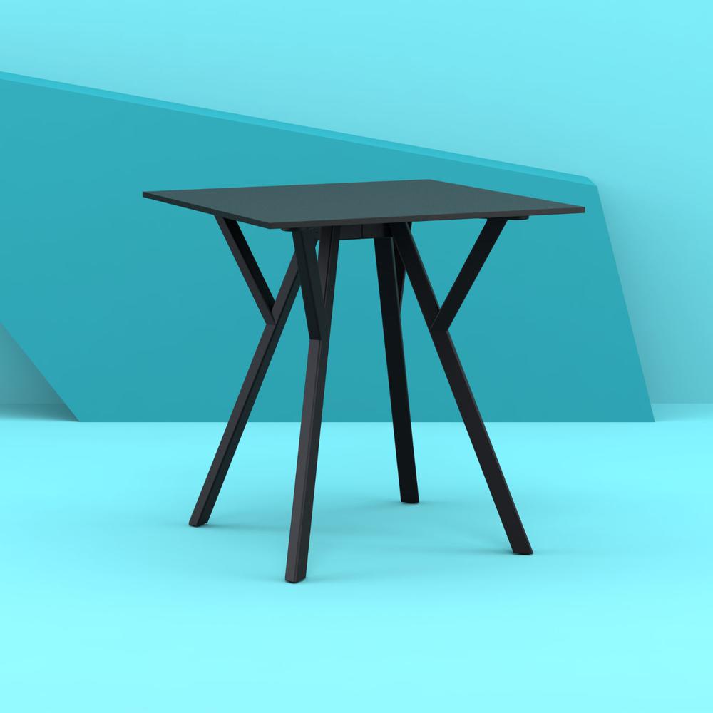 Max Square Table 27.5 inch Black. Picture 5