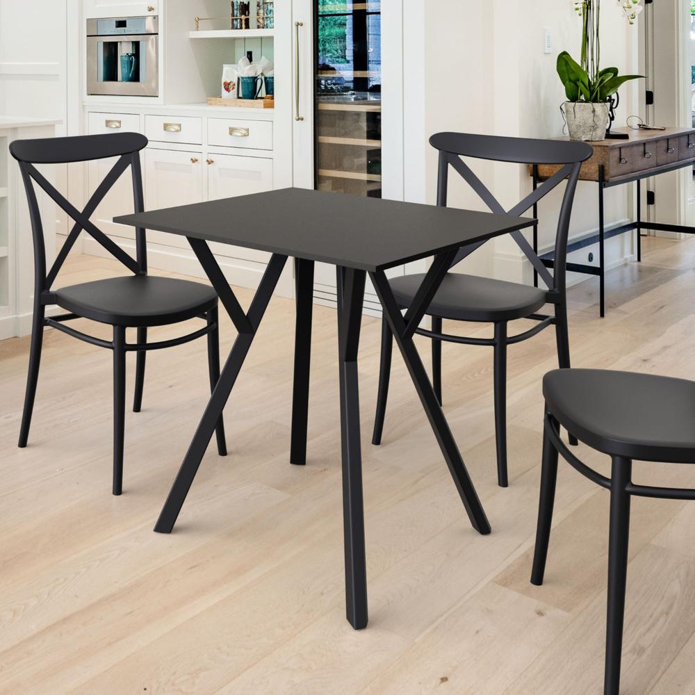 Max Square Table 27.5 inch Black. Picture 7