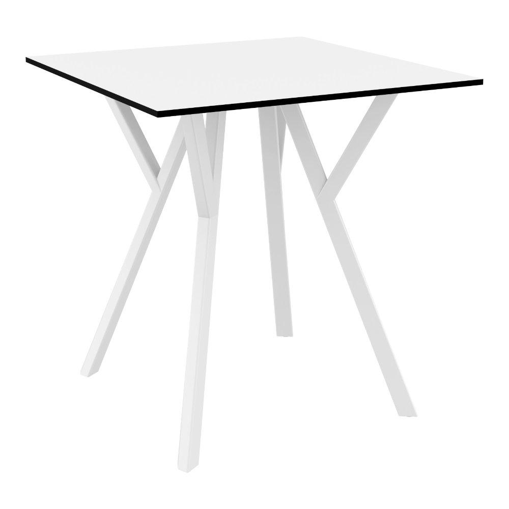 Max Square Table 27.5 inch White. Picture 1