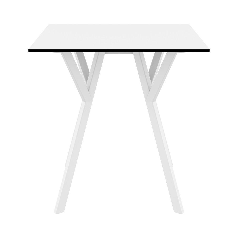 Max Square Table 27.5 inch White. Picture 2