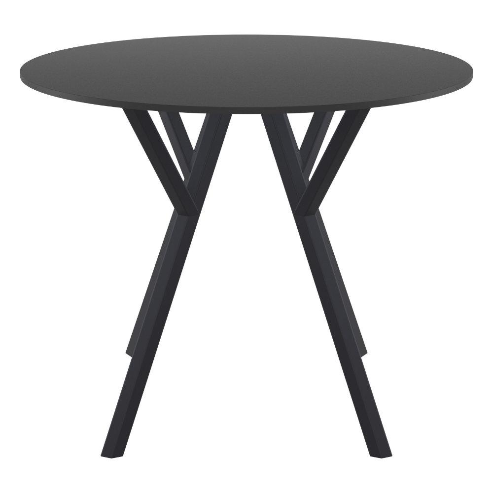 Max Round Table 35 inch Black. Picture 2
