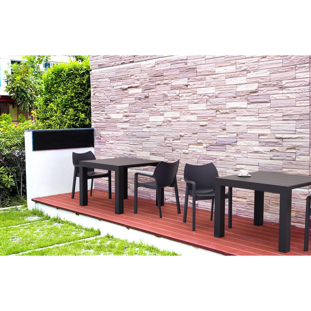 Vegas Dining Table 39 inch to 55 inch Extendable Table Black. Picture 8