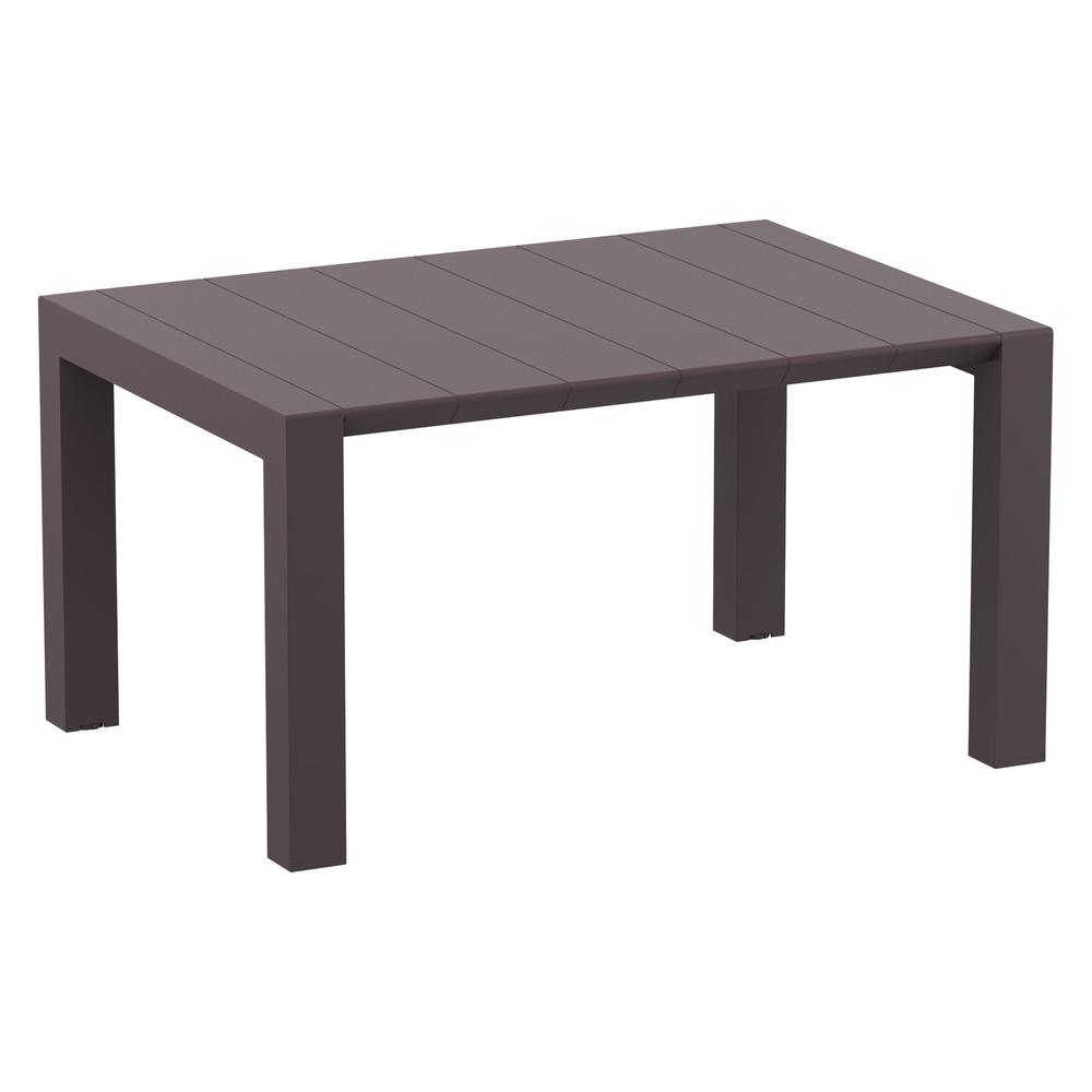 Vegas Dining Table 39 inch to 55 inch Extendable Table Wicker Brown. Picture 2