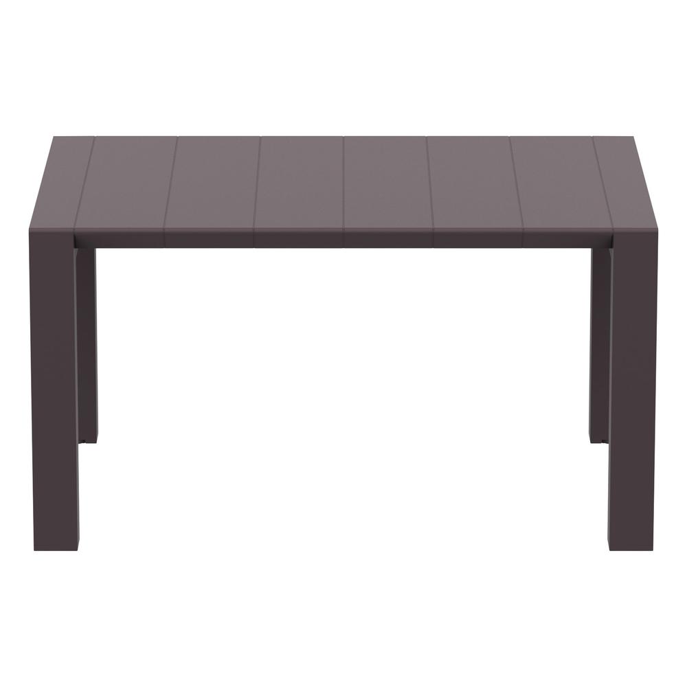 Vegas Dining Table 39 inch to 55 inch Extendable Table Wicker Brown. Picture 3