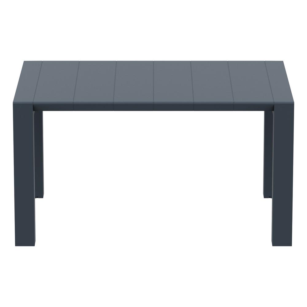Vegas Dining Table 39 inch to 55 inch Extendable Table Wicker Dark Gray. Picture 8
